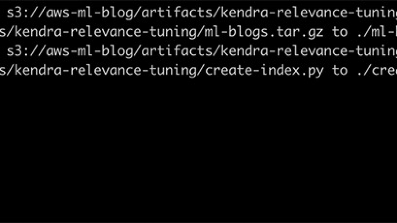 Relevance tuning with Amazon Kendra