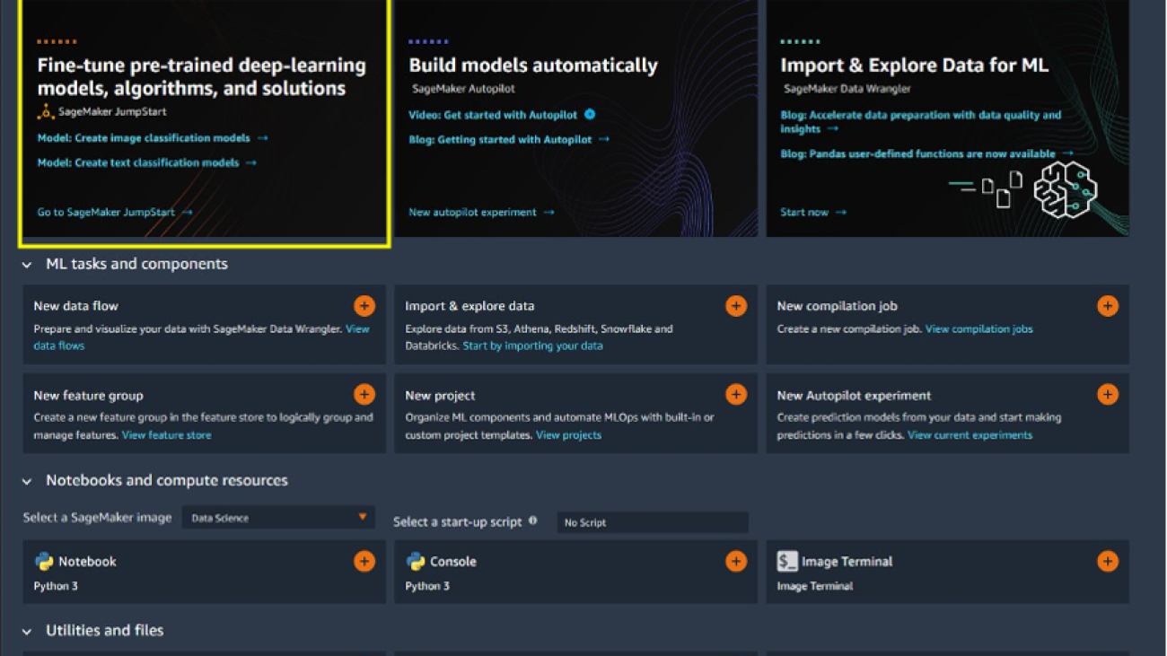 Amazon SageMaker JumpStart now offers Amazon Comprehend notebooks for custom classification and custom entity detection