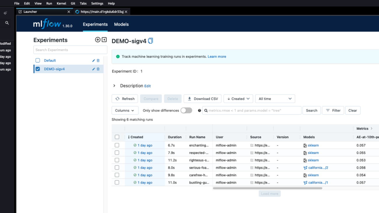 Securing MLflow in AWS: Fine-grained access control with AWS native services