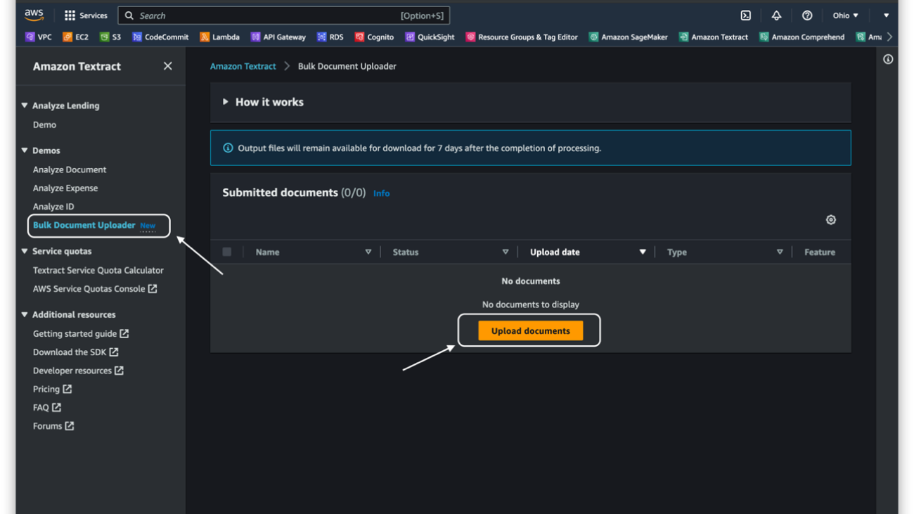 Introducing Amazon Textract Bulk Document Uploader for enhanced evaluation and analysis