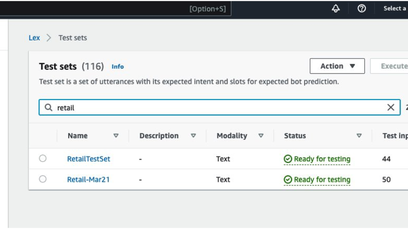 Expedite the Amazon Lex chatbot development lifecycle with Test Workbench