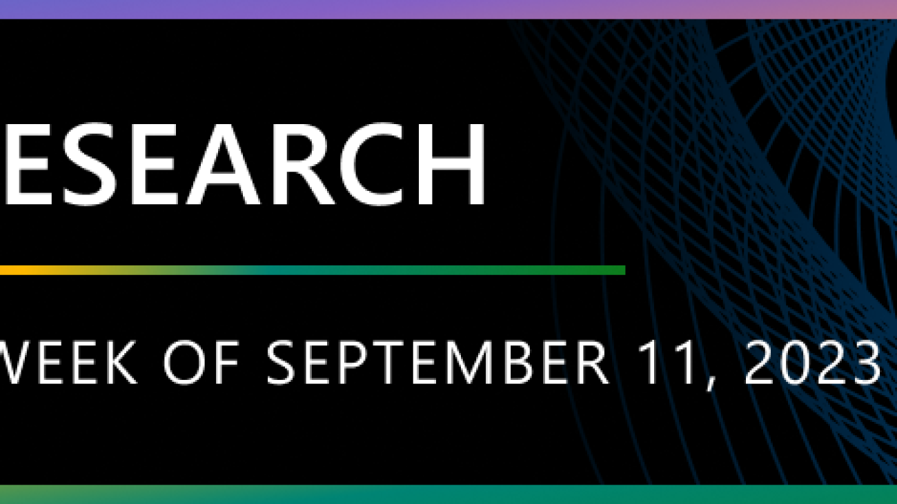 Research Focus: Week of September 11, 2023