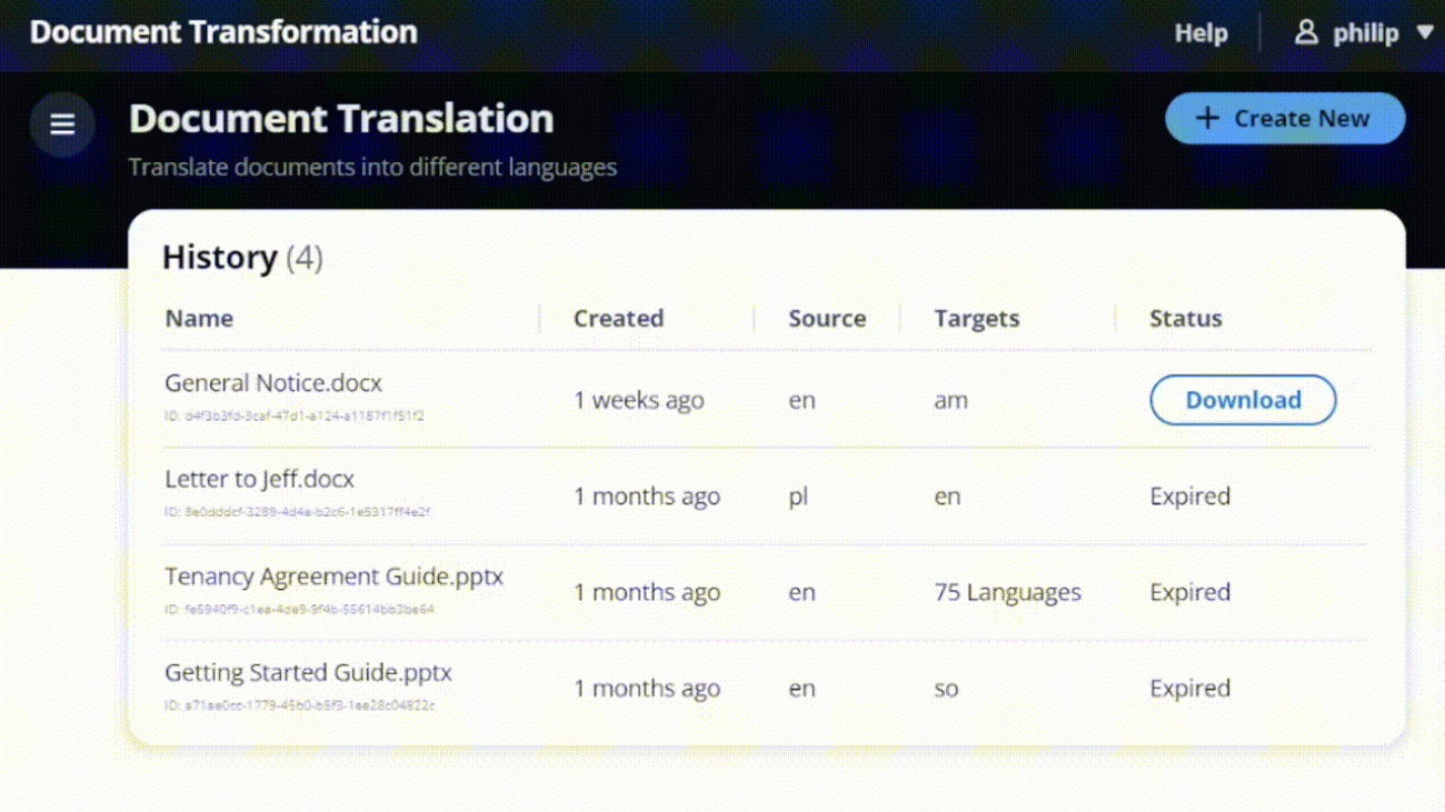 Improving inclusion and accessibility through automated document translation with an open source app using Amazon Translate