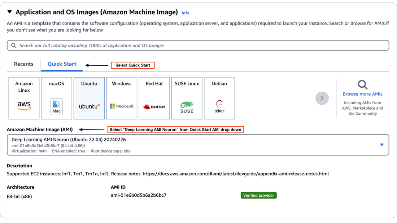 Get started quickly with AWS Trainium and AWS Inferentia using AWS Neuron DLAMI and AWS Neuron DLC