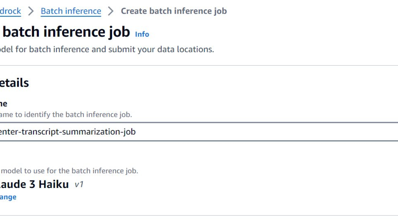 Enhance call center efficiency using batch inference for transcript summarization with Amazon Bedrock