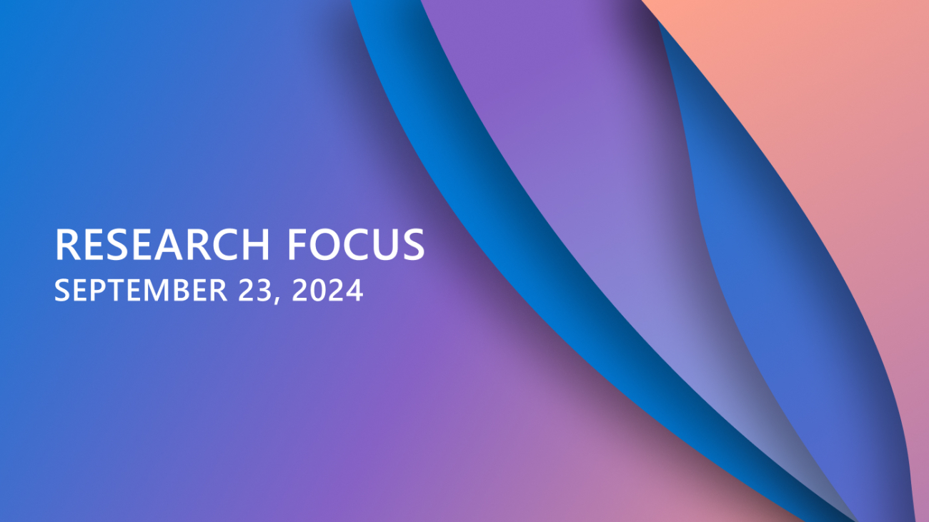 Research Focus: Week of September 23, 2024