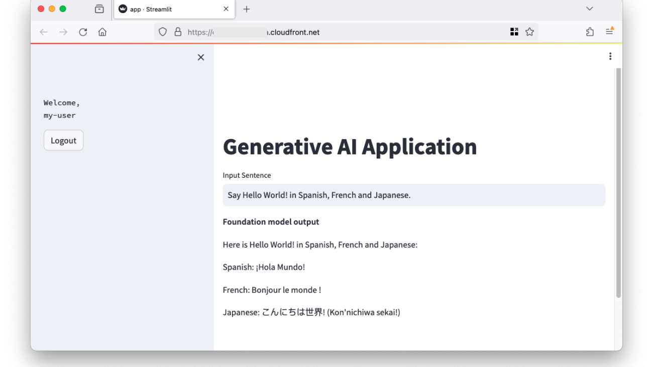 Build and deploy a UI for your generative AI applications with AWS and Python