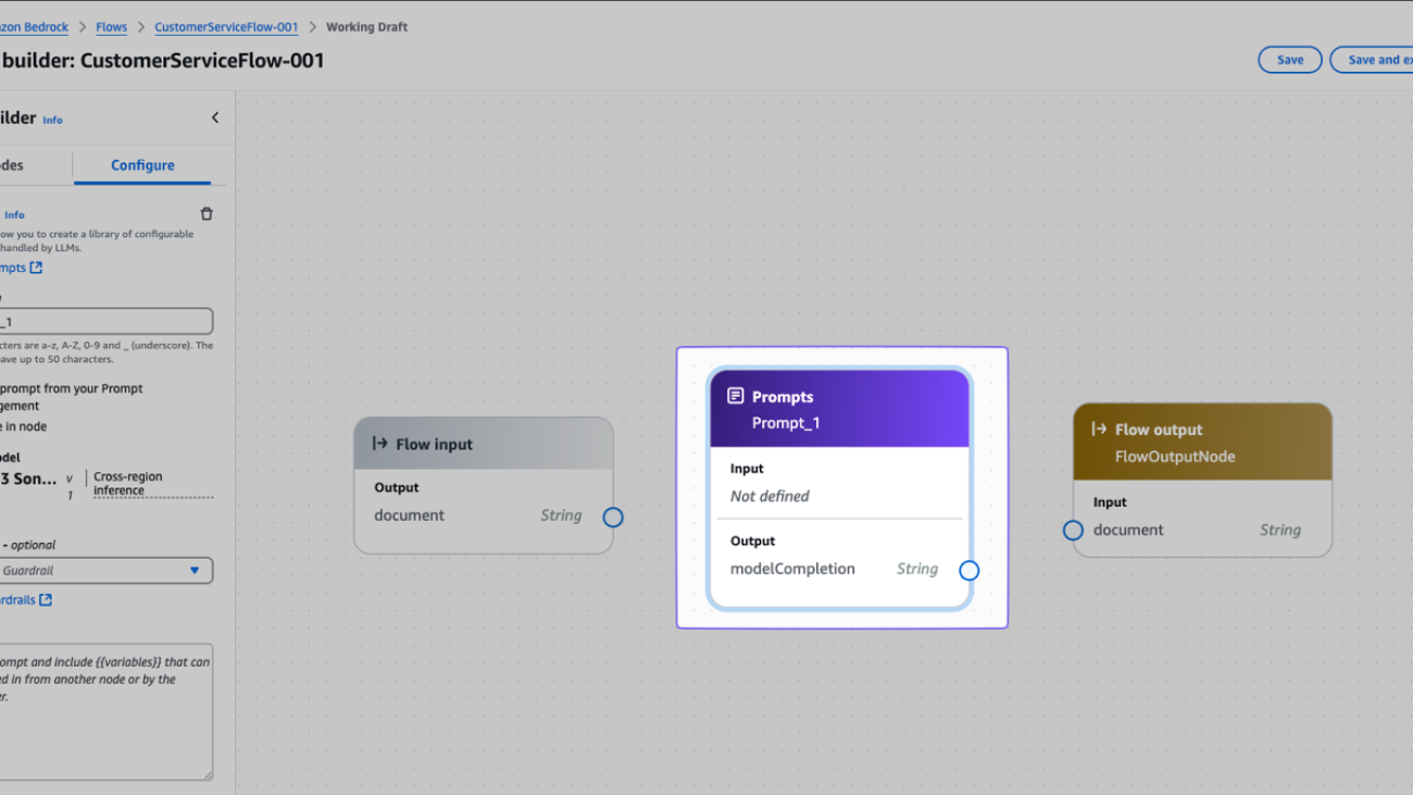 Amazon Bedrock Flows is now generally available with enhanced safety and traceability