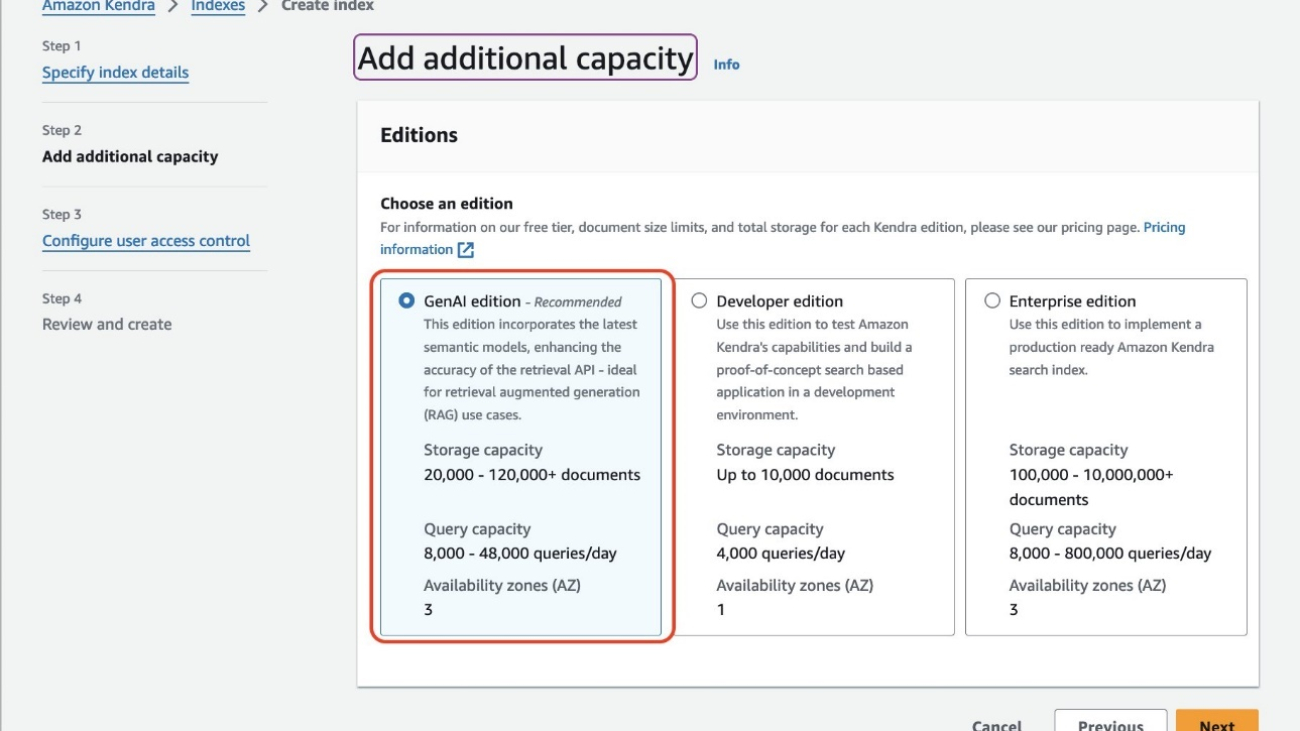 Introducing Amazon Kendra GenAI Index – Enhanced semantic search and retrieval capabilities