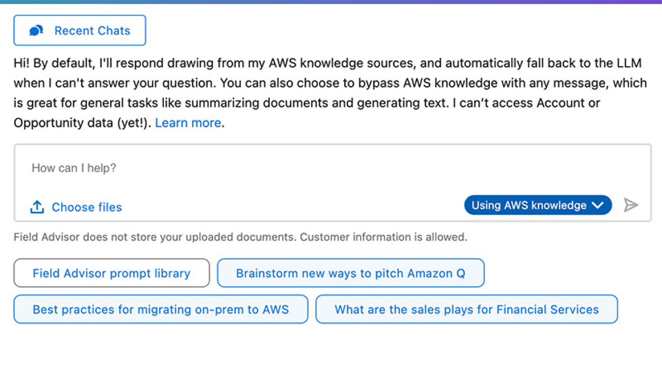 How AWS sales uses Amazon Q Business for customer engagement